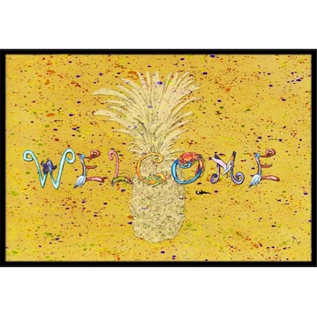 Carolines Treasures 8557-MAT Pineapple Indoor Or Outdoor Mat - 18 X 27 In.